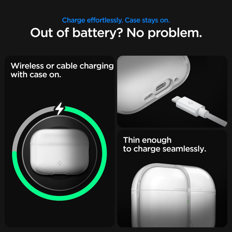 Husa Apple AirPods Pro 3 Spigen Liquid Crystal, transparenta