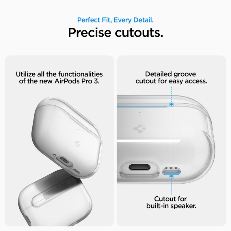Husa Apple AirPods Pro 3 Spigen Liquid Crystal, transparenta