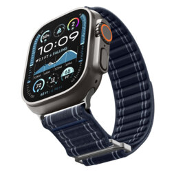 Curea Apple Watch SE 2 44mm Spigen WBF0, bleumarin