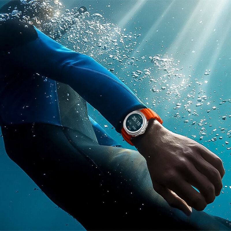 Curea Samsung Galaxy Watch8 44mm Spigen WBS2, portocaliu