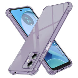 Husa Motorola Moto G14 Techsuit Shockproof Clear Silicone, fumuriu