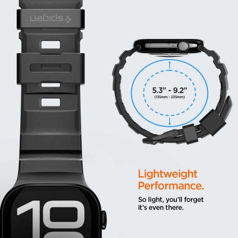 Curea Apple Watch 9 45mm Spigen WBS2, negru