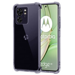Husa Motorola Edge 40 Techsuit Shockproof Clear Silicone, fumuriu