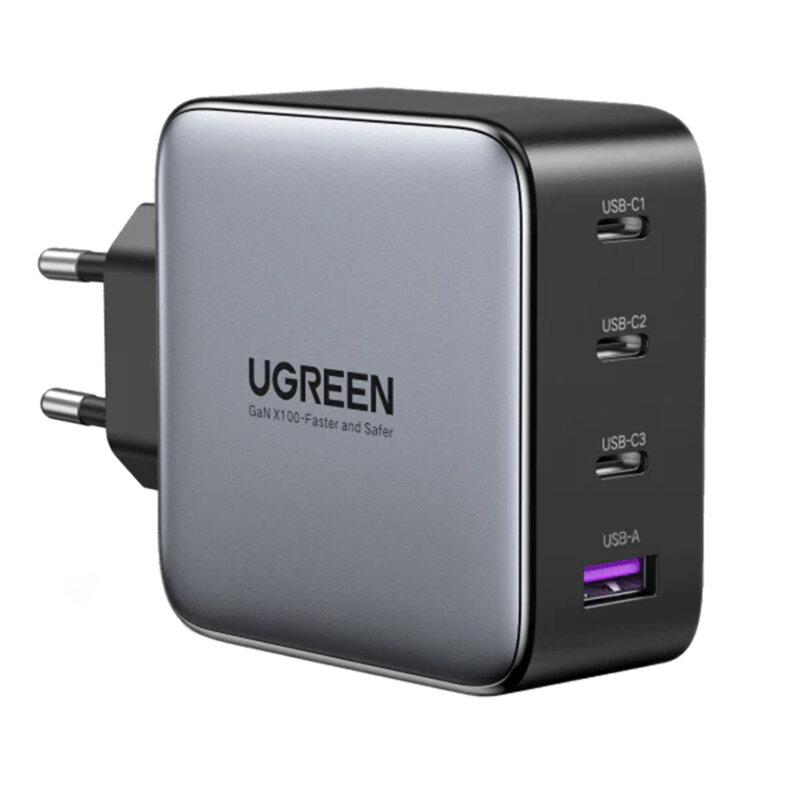 Incarcator Fast Charge GaN 100W, 3x Type-C, USB Ugreen, 40747