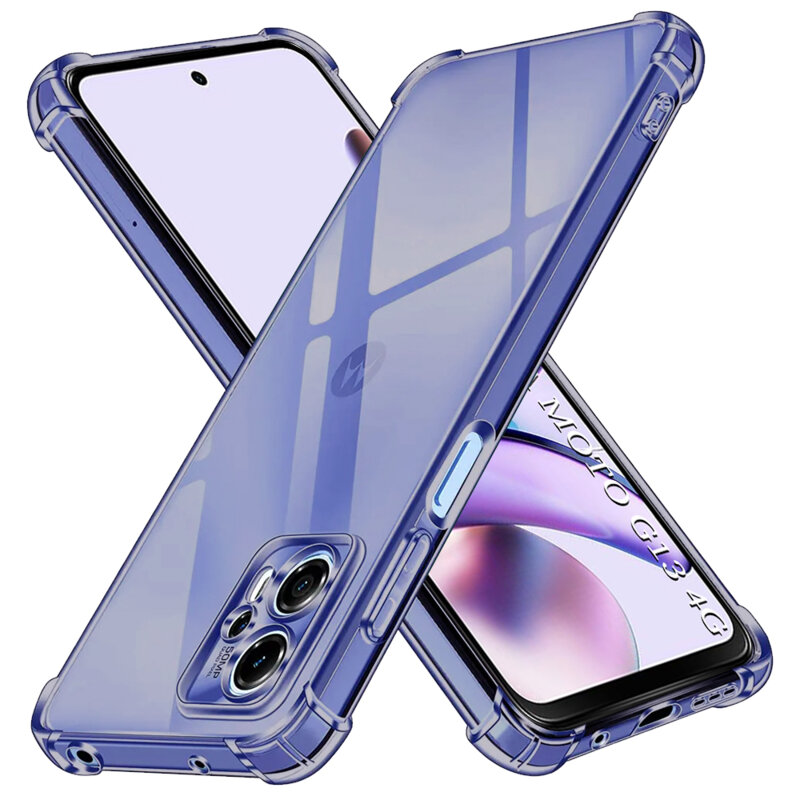 Husa Motorola Moto G13 Techsuit Shockproof Clear Silicone, fumuriu