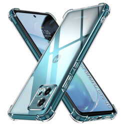 Husa Motorola Moto G72 Techsuit Shockproof Clear Silicone, transparenta
