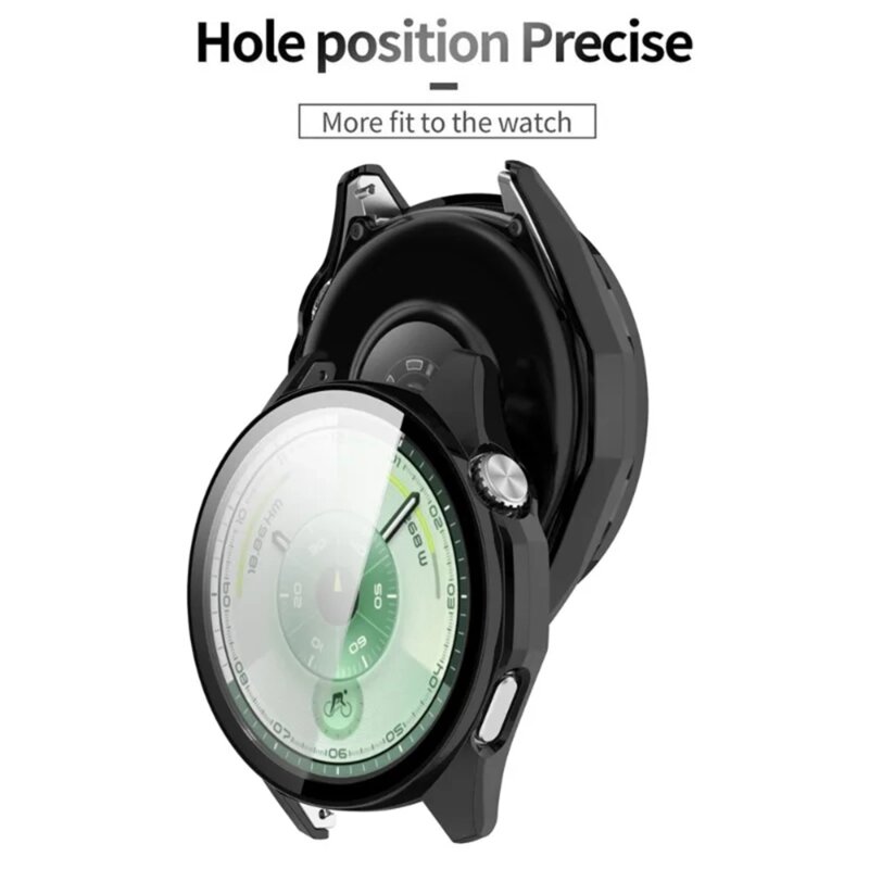 [Pachet 360°] Husa + folie Huawei Watch GT 6 46mm Techsuit Defense, negru