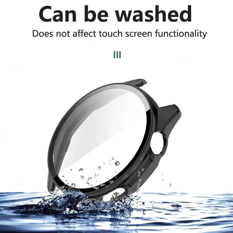 [Pachet 360°] Husa + folie Huawei Watch GT 6 46mm Techsuit Defense, negru