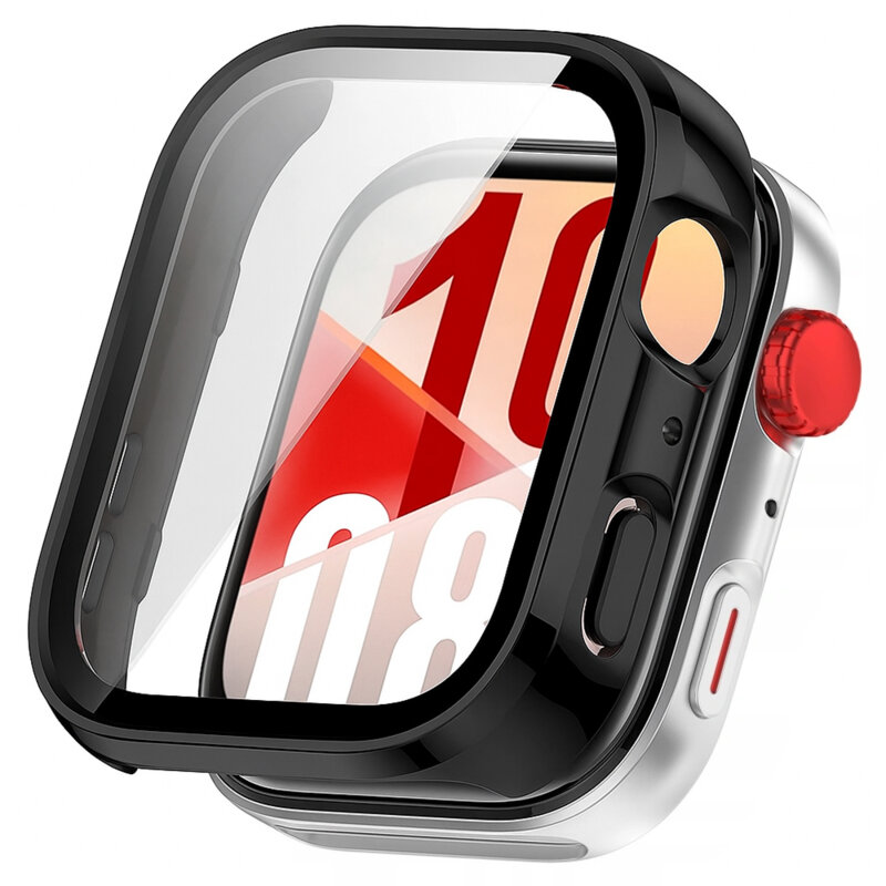 [Pachet 360°] Husa + folie Huawei Watch Fit 4 Techsuit Defense, negru