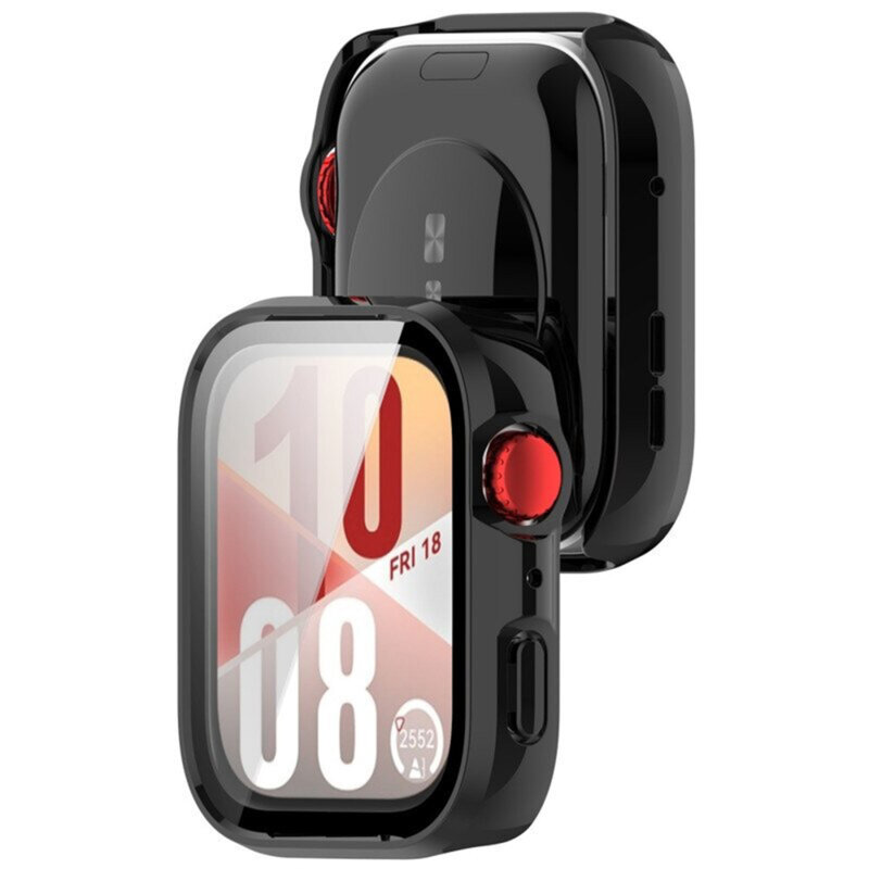 [Pachet 360°] Husa + folie Huawei Watch Fit 4 Techsuit Defense, negru