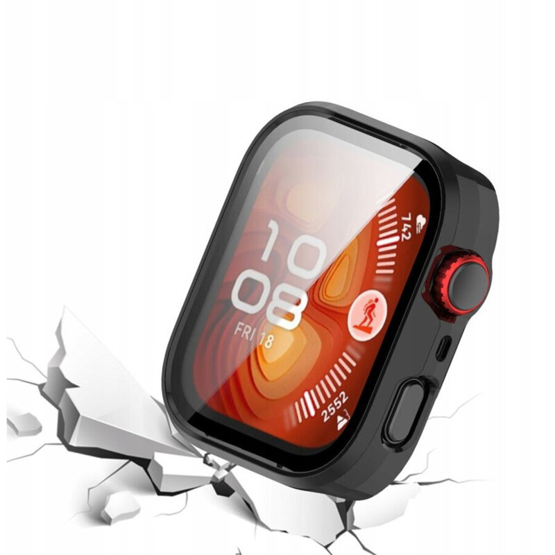 [Pachet 360°] Husa + folie Huawei Watch Fit 4 Pro Techsuit Defense, transparenta