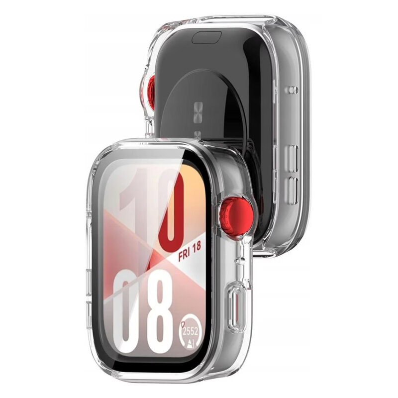 [Pachet 360°] Husa + folie Huawei Watch Fit 4 Techsuit Defense, transparenta