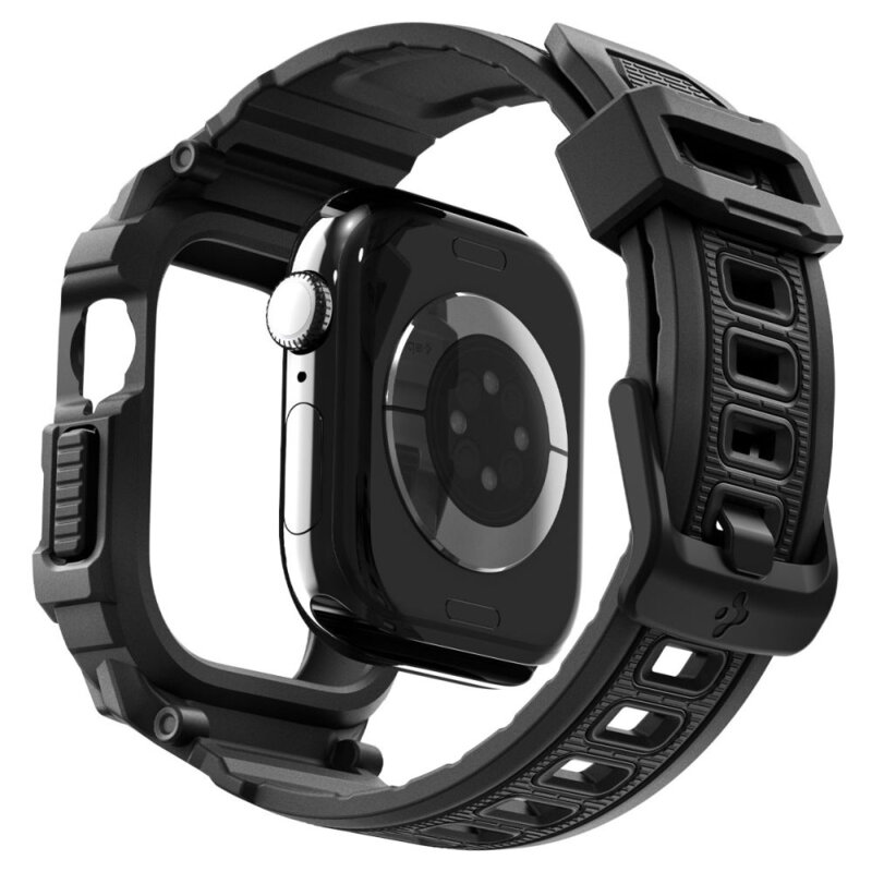 [Pachet husa + curea] Apple Watch 10 42mm Spigen Rugged Armor Pro V2, negru