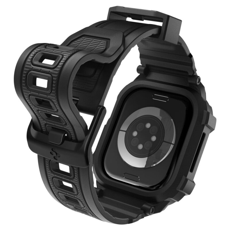 [Pachet husa + curea] Apple Watch 10 42mm Spigen Rugged Armor Pro V2, negru