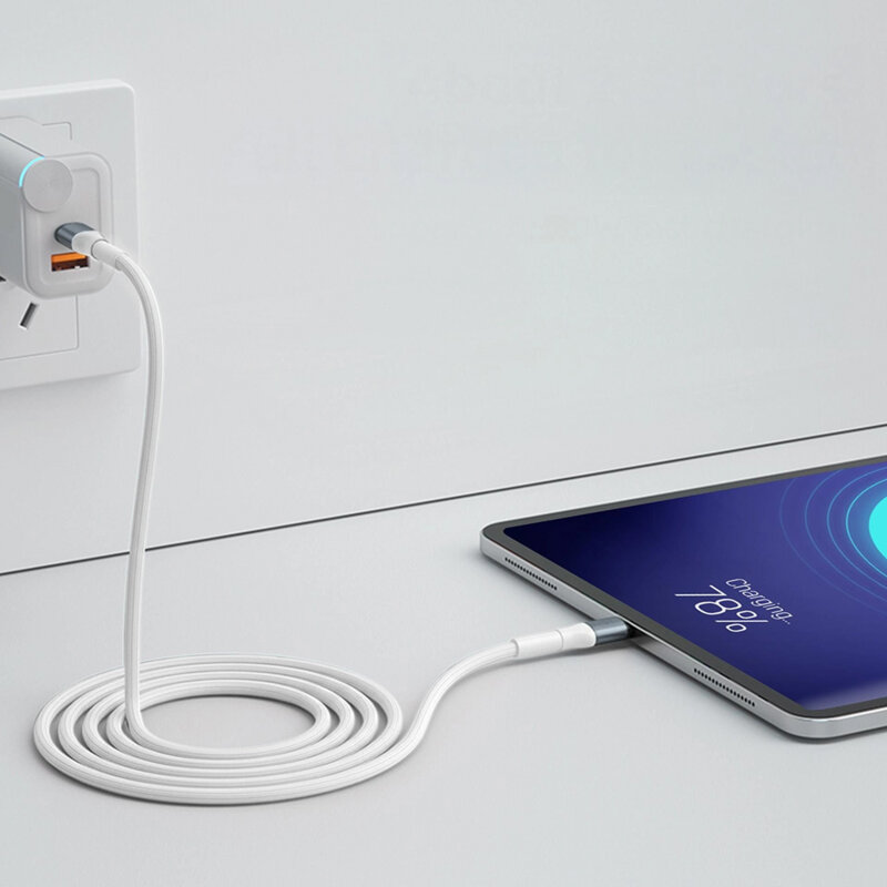 Cablu date Type-C Fast Charge 3mk Hyper N, alb, 60W, 1m