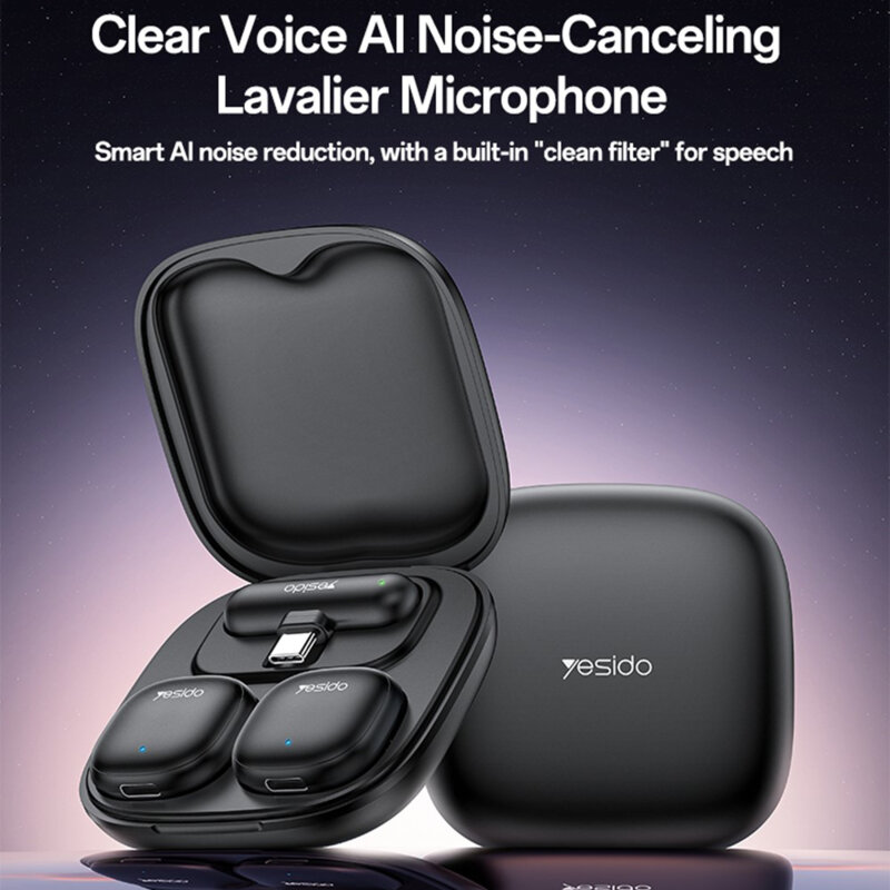 [Pachet 2x] Lavariera wireless Type-C Bluetooth 3in1 Yesido KR21