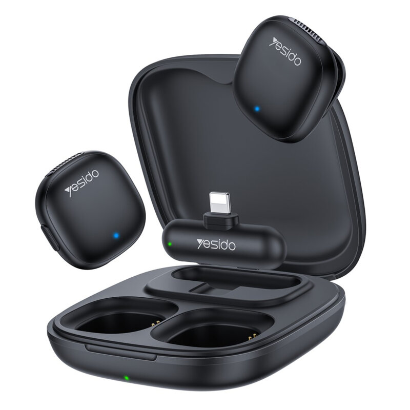 [Pachet 2x] Lavariera wireless Lightning Bluetooth 3in1 Yesido KR20