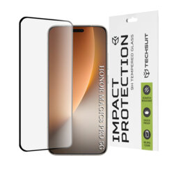 Folie sticla Honor Magic8 Pro Techsuit 111D Full Glue Full Cover, negru