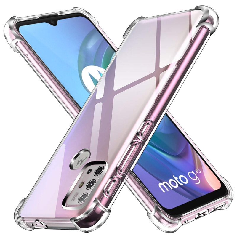 Husa Motorola Moto G10 Techsuit Shockproof Clear Silicone, transparenta