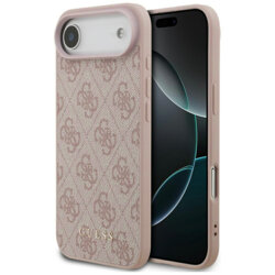 Husa originala Guess iPhone 17 Air Hardcase 4G Classic, roz, GUHCP17MG4GFPI