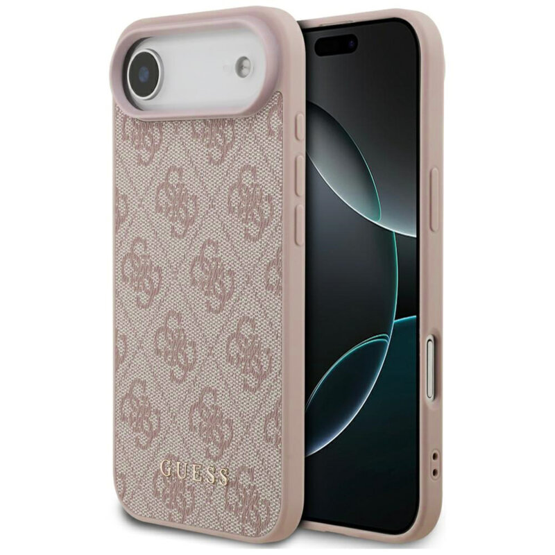 Husa originala Guess iPhone 17 Air Hardcase 4G Classic, roz, GUHCP17MG4GFPI