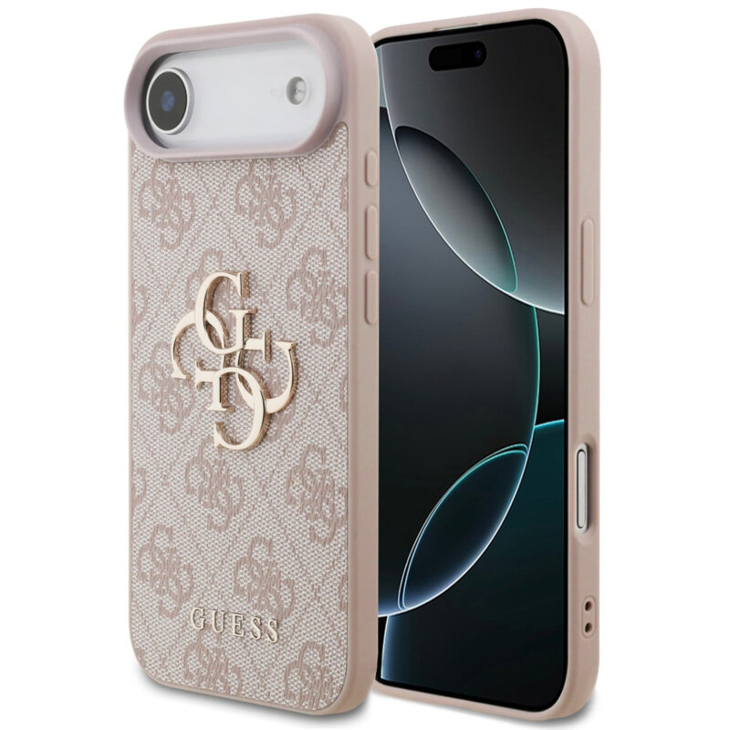 Husa originala Guess iPhone 17 Air Hardcase 4G Big Logo, roz, GUHCP17M4GMGPI