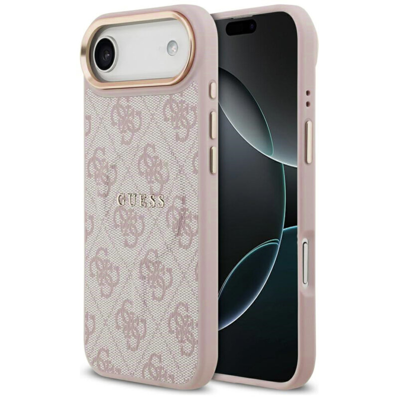 Husa originala Guess iPhone 17 Air Hardcase 4G Classic MagSafe, roz, GUHMP17MP4MSEGCP