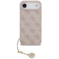 Husa originala Guess iPhone 17 Air Hardcase 4G Charm Cradle MagSafe, roz, GUHMP17MGF4GCP