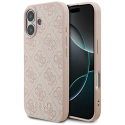 Husa originala Guess iPhone 17 Hardcase 4G Classic, roz, GUHCP17SG4GFPI