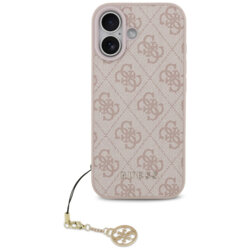 Husa originala Guess iPhone 17 Hardcase 4G Charm Cradle MagSafe, roz, GUHMP17SGF4GCP