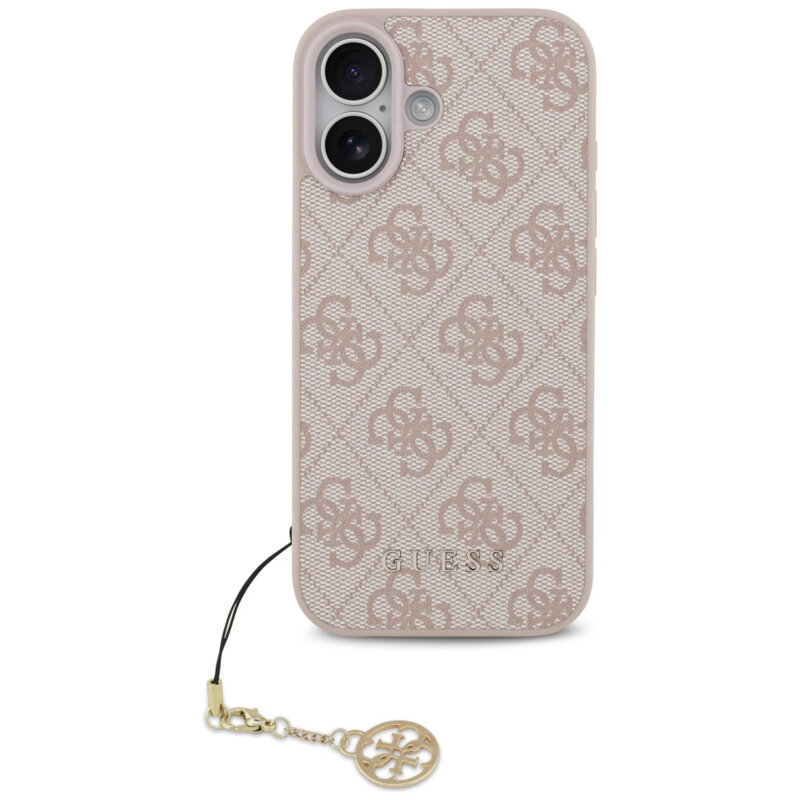 Husa originala Guess iPhone 17 Hardcase 4G Charm Cradle MagSafe, roz, GUHMP17SGF4GCP