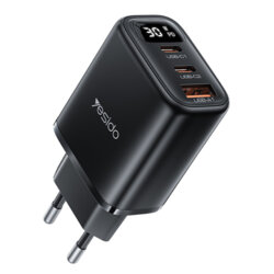 Incarcator priza USB, tip C 3in1 cu display Yesido, 30W, YC69