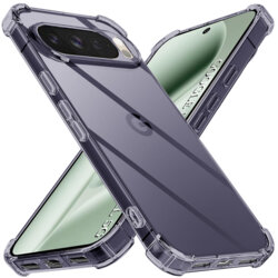 Husa Google Pixel 10 Pro XL Techsuit Shockproof Clear Silicone, fumuriu