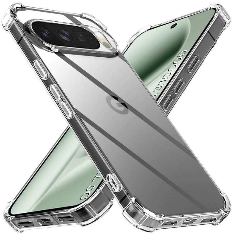 Husa Google Pixel 10 Pro XL Techsuit Shockproof Clear Silicone, transparenta