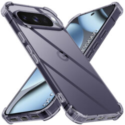 Husa Google Pixel 10 Pro Techsuit Shockproof Clear Silicone, fumuriu