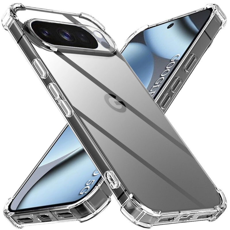 Husa Google Pixel 10 Pro Techsuit Shockproof Clear Silicone, transparenta
