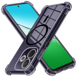 Husa Oppo A5 Pro 4G Techsuit Shockproof Clear Silicone MagSafe, fumuriu