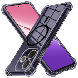 Husa Oppo A5 Pro 5G Techsuit Shockproof Clear Silicone MagSafe, fumuriu