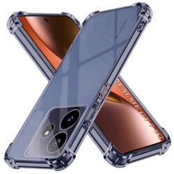 Husa Realme GT 7 Techsuit Shockproof Clear Silicone, fumuriu