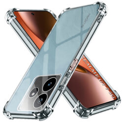 Husa Realme GT 7 Techsuit Shockproof Clear Silicone, transparenta