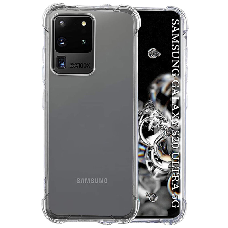 Husa Samsung Galaxy S20 Ultra 5G Techsuit Shockproof Clear Silicone, transparenta