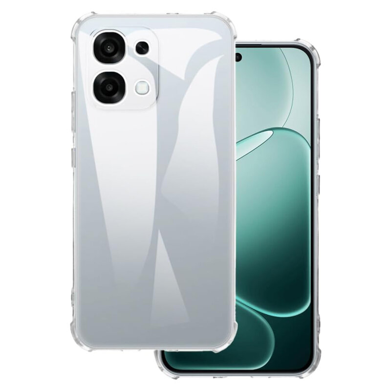 Husa Oppo A6 Pro 4G Techsuit Shockproof Clear Silicone, transparenta