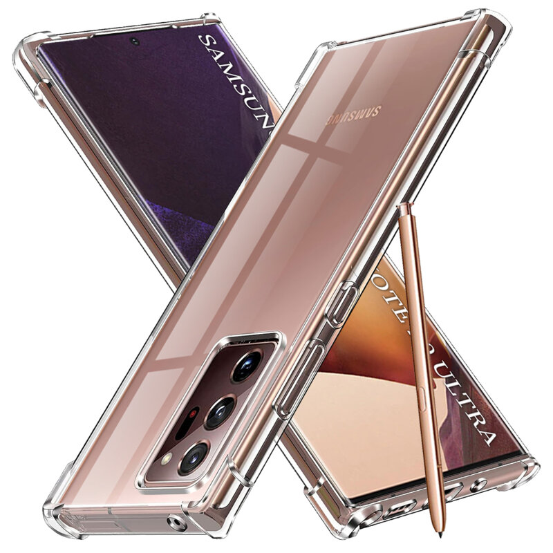 Husa Samsung Galaxy Note 20 Ultra 5G Techsuit Shockproof Clear Silicone, transparenta