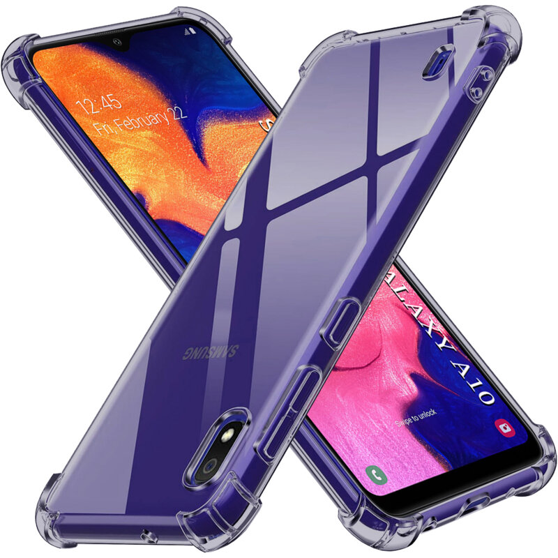 Husa Samsung Galaxy A10 Techsuit Shockproof Clear Silicone, fumuriu