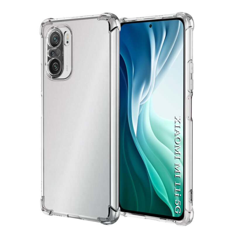 Husa Xiaomi Mi 11i Techsuit Shockproof Clear Silicone, transparenta