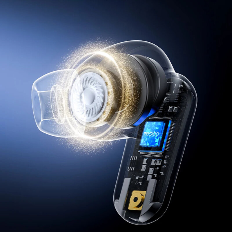 Casti in-ear Bluetooth 5.4 cu microfon Yesido TWS38, 250mAh, alb