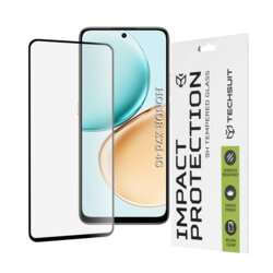 Folie sticla Honor X7d 4G Techsuit 111D Full Glue Full Cover, negru