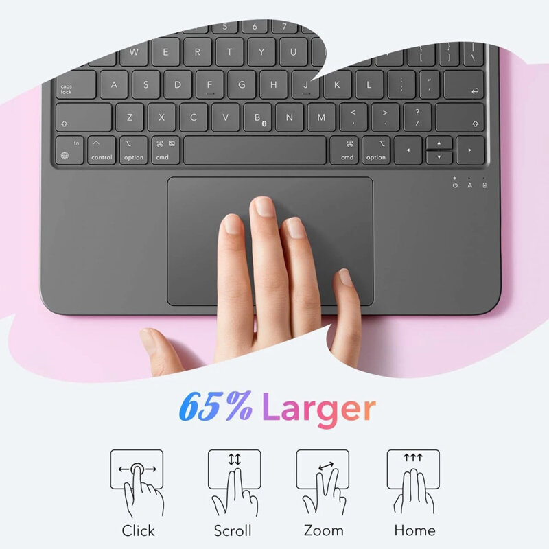 Husa iPad Air 5 (2022) ESR Flex Keyboard Case, gri