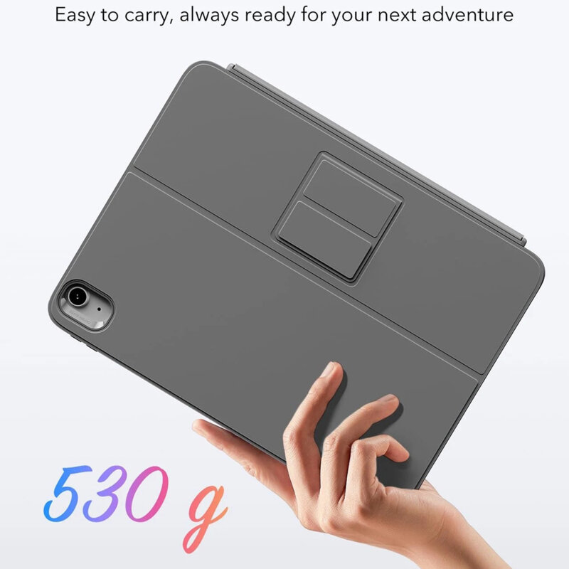 Husa iPad Air 11 (2024) ESR Flex Keyboard Case, gri