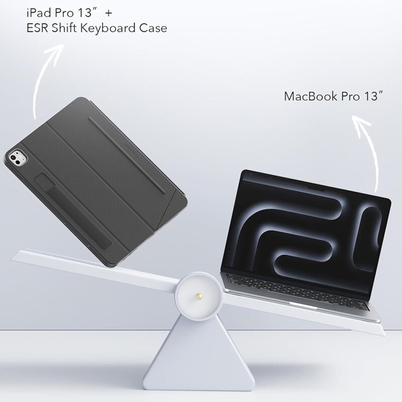 Husa iPad Pro 13 (2025) ESR Shift Magnetic, alb